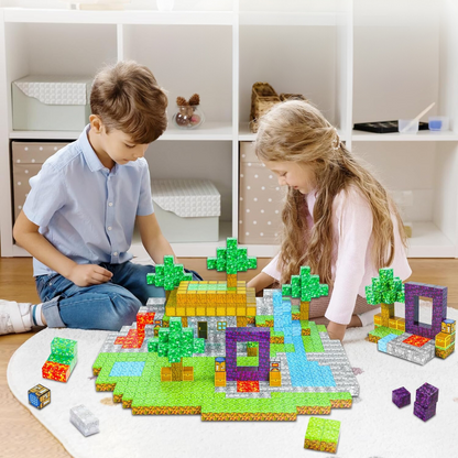 MagneticCrafters™ - Bloques Magneticos de Minecraft de 75 Piezas